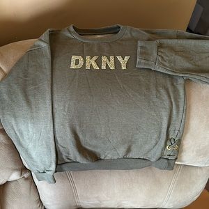 DKNY Girls L(12) Green sweatshirt